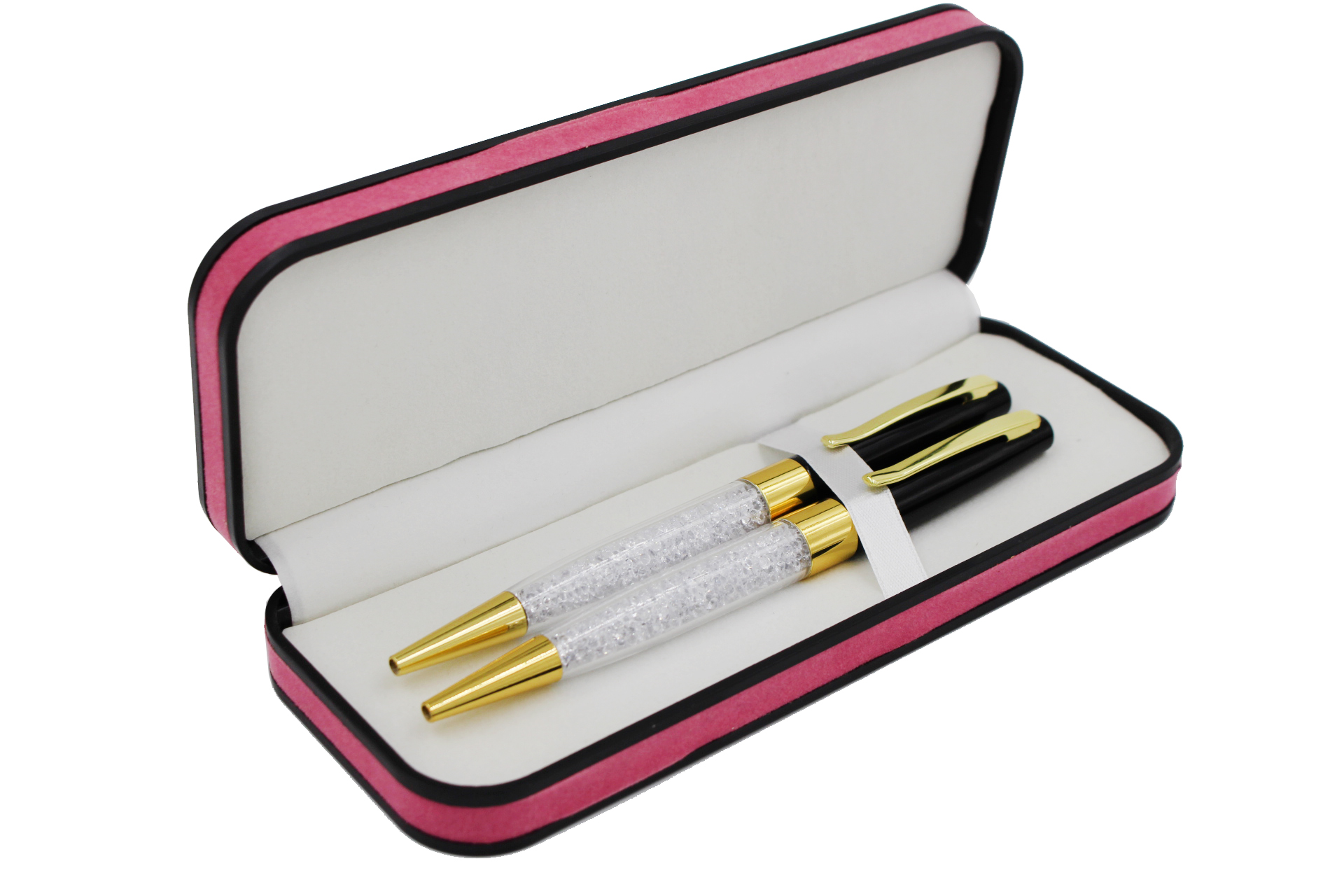 Pack Crystal Diamond Ballpoint Pens Gold Crystal Pen With Gift Box Pen