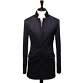 New Arrivals Autumn Winter Men s Blazers Fashion High grade Knitted Fabrics Rome Slim Men s