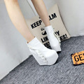 Cheap Shoes Casual Womens Fashion Winter Boots 2016 New Black Wedge Platform Ankle Booties High Heels