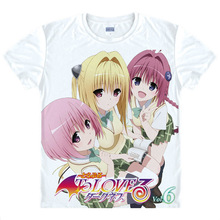 To Love-Ru Momo Nana Astar Summer Animal T Shirt Printed Men Many Characters Anime Short Sleeve T-shirt Man Tops Tees Camisetas