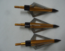 Free shipping arrow broadhead 125 grain 3 fixed blades 2 cut arrowhead for bow and arrow