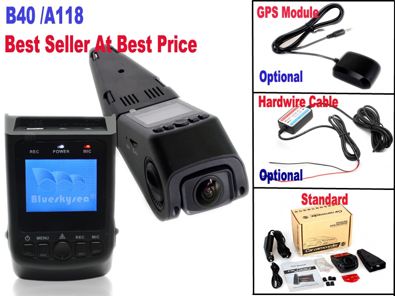 Image of Free Shipping!Blueskysea DVR B40 A118 Novatek 96650 AR0330 6G 170 degree Lens H.264 1080P Mini Car Dash Camera DVR