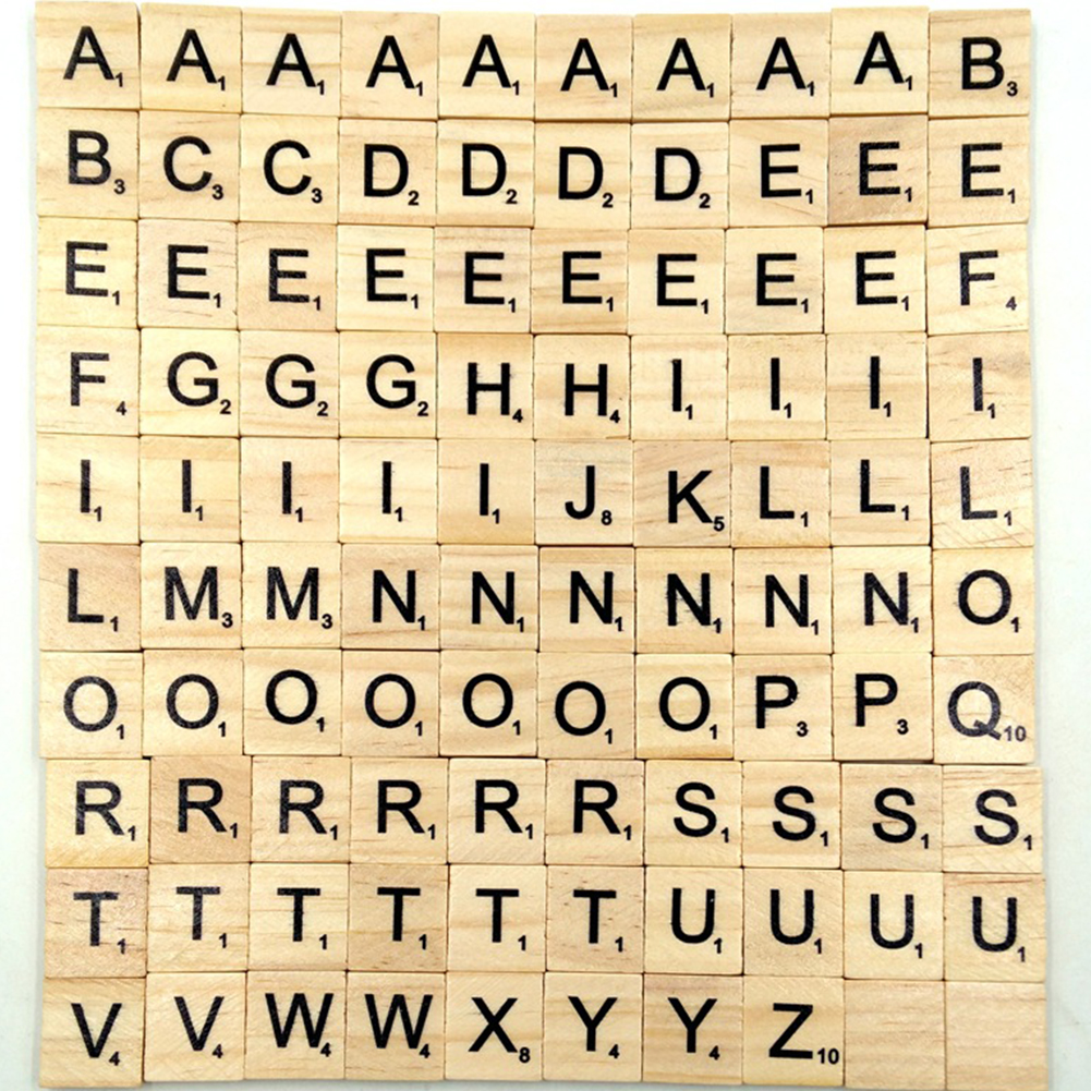 100 Sheets Set English Alphabet Set Word Spelling Number Letters Tile Wooden Children Educational Supplies Toys Decorative Letters Numbers Aliexpress