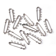 Iron Kilt Pins Wholesale Bulk with Loops for DIY Jewelry Accessories Component Brooch Findings, Silver and Antique Bronze