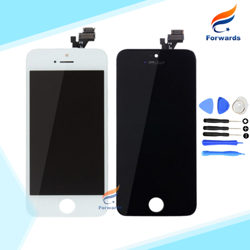 Image of 100% Guarantee for iPhone 5 5G Lcd Screen Display with Touch Digitizer + Tools Full Assembly Black&White 1 piece free shipping