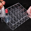 2017 Hot Selling Lipstick Shelf 24 Grid Squares Holder Display Showcase Stand Cosmetic Organizer Makeup Case