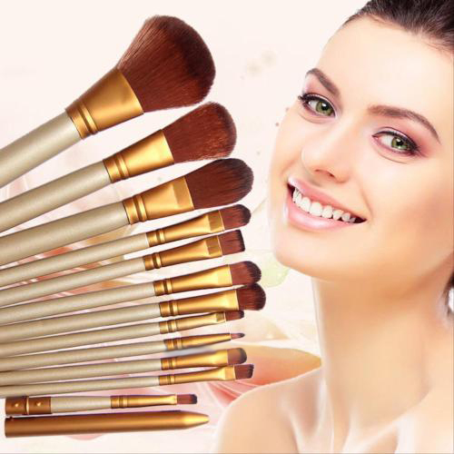 12 pcs Set New Women Professional font b Cosmetics b font Make Up Brushes For Powder