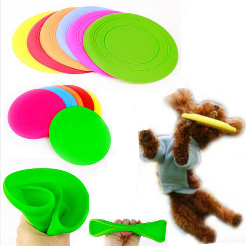 Image of Vorkin Fantastic Pet Dog Flying Disc Tooth Resistant Training Toy Play Frisbee Tide Free Shipping