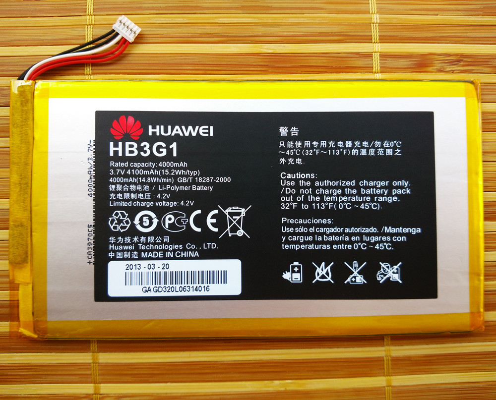 Hb3g1 / HB3G1H  4000   Huawei MediaPad 7 Lite s7-301u t-mobile   Bateria AKKU  PIL