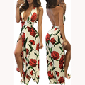 vestido de verano 2016 woman summer dresses backless robe halter cloth for women femme party mujer