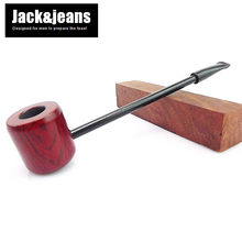 2015 New Special offer long pipe smoking Red sandalwood wooden tobacco smoking pipes Popeye Personality straight pipe