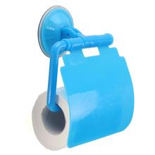 Sucker Waterproof Cover Toilet Paper Holder Wall Mounted Tissue Box Bathroom Supplies