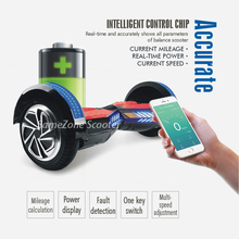 ПРИЛОЖЕНИЕ Hoverboard 8 Дюймов Балансируя Скутер Литиевая Батарея Электрический Скейтборд Oxboard Разумный Баланс безопасный аккумулятор