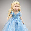 18 Inch 45cm Cinderella Princess Reborn Baby Doll Hand Made Full Vinyl Reborn Baby Doll For Kids Birthday Gift Girl Toys Cheap