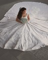 Vestido De Noiva 2017 Vintage Cathedral Train Ball Gown Lace Wedding Dress Luxury Square Collar Spaghetti