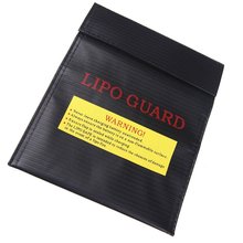Rc Lipo Battery Safety Bag Safe Guard Charge Sack 23X18 Cm Black