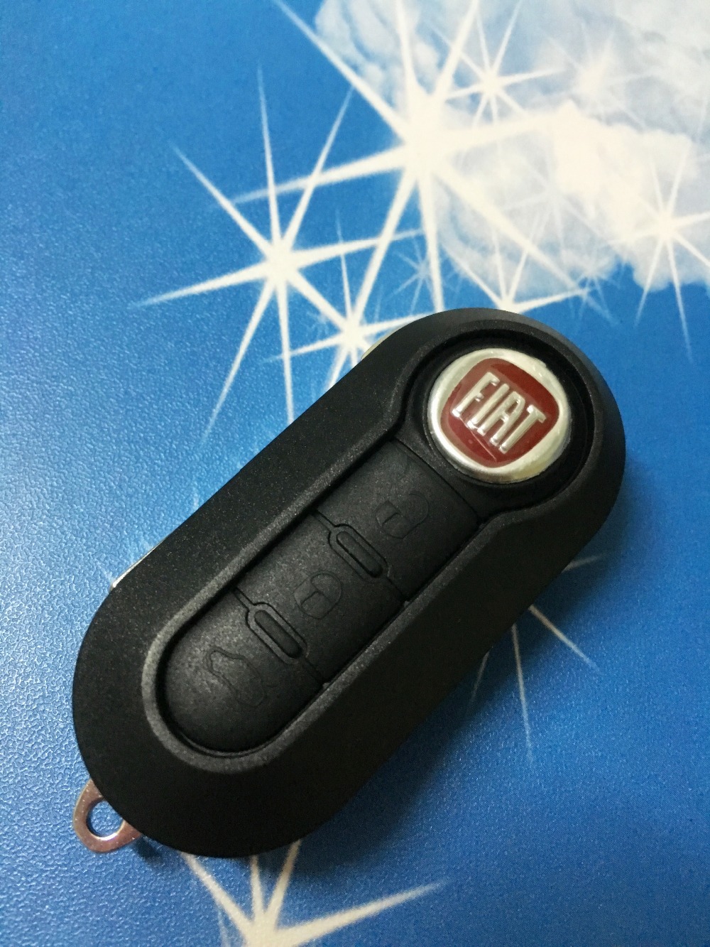 Image of 3 Buttons Flip Remote Key COMBO Case Shell Cover Housing for FIAT 500 Panda Punto Bravo Car Alarm Keyless Entry Fob