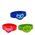 Cute PJ MASKS Wristban Characters Catboy Owlette Gekko Cloak Masks Action Figure Toys Silica gel Children