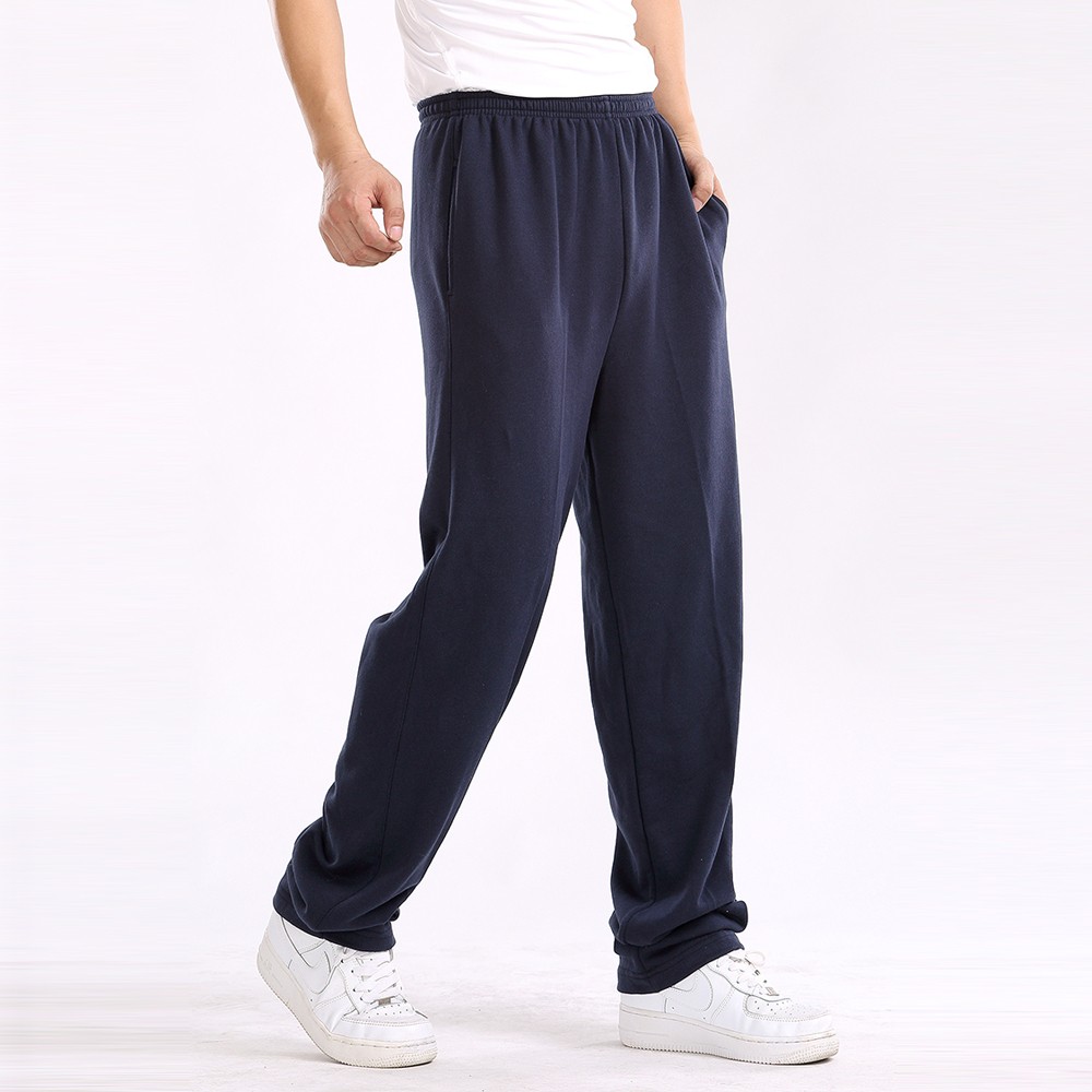2019 Wholesale Men Plus Size Pants Men 6XL Solid Baggy Loose Elastic Pants Cotton Casual Pants