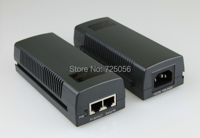 10 100Mbps PoE Injector Power Adapter Compliant to IEEE802 3af Power 4 5 7 8 AC100