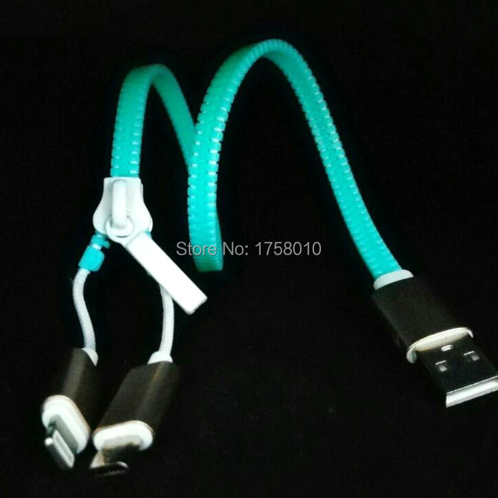 glowing zipper USB cable2