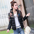 Winter Jacket Women 2016 Fashion Slim Short Cotton Padded Hooded Jacket Parka Female Wadded Jacket Winter