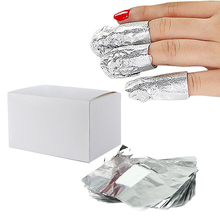100pcs Aluminium Foil Nail Remover Wraps Polish Nail Art Soak Off Acrylic Gel