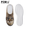 Brand Design Women s Sandals Cute Cat Owl Pattern Casual Platform Clogs Sandals Mesh Flats Beach