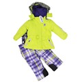 Winter Girls clothes set 2016 new children sport ski suit Turn down Collar Down Parkas Zipper