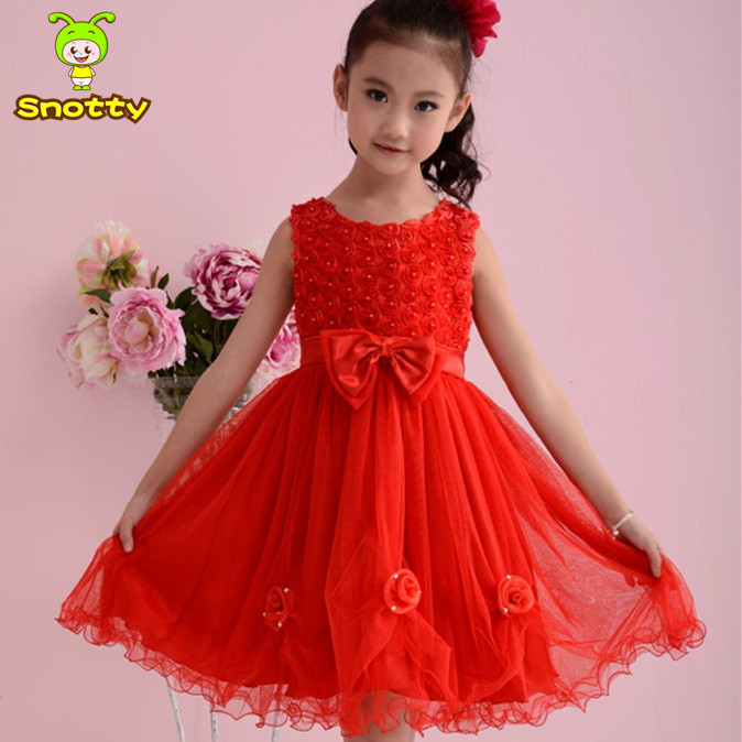 Whole Fashion Designer Flower Gowns Red Bowknot Baby Aeproduct Getsubject