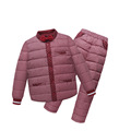 Warmth Baby Horse Down Jackets Suit Set Toddler Quality Down Coat Pants Sets Boys Girls Children
