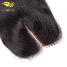 6A Grade Virgin Malaysian lace Closure Straight Human Hair closure 4x4 Middle free three Part Lace