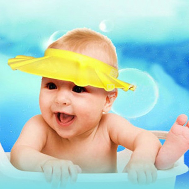 Retail Adjustable Shower caps protect Shampoo for baby health Bathing bath waterproof kid children Wash Hair