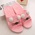 2017 Household cartoon slippers non slip bathroom slippers summer female male cute Flip Flops couple indoor