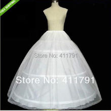 2016 Real Polyester Plus Size Tutu Skirt Crinoline New White 3-hoop 1-layer Petticoat/underskirt/slip Bridesmaid/wedding Dress