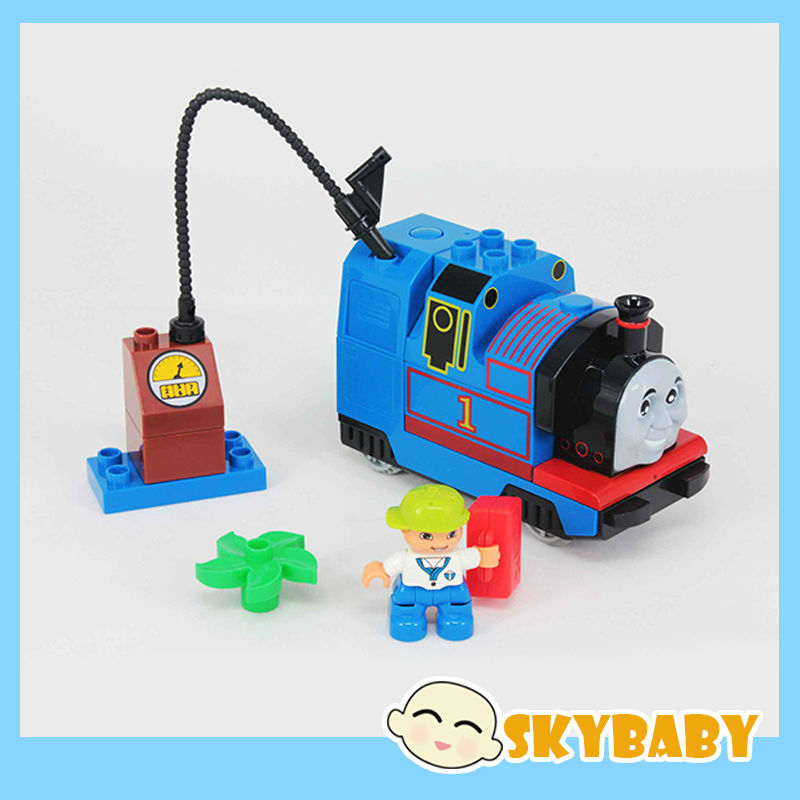 Train Set Duplo Building Blocks Kits Children Funny Toy Model-in Model 