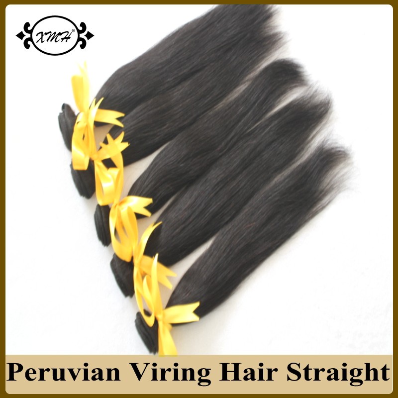 8A Grade Peruvian Virgin Hair Straight 5pcs lot Wholesale Human Hair Extension 100g piece Unprocessed Virgin Peruvian Hair Weave