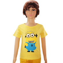 2015 Summer Style Despicable me Minions Clothes T Shirts For Girls Boys t shirts Kids Short