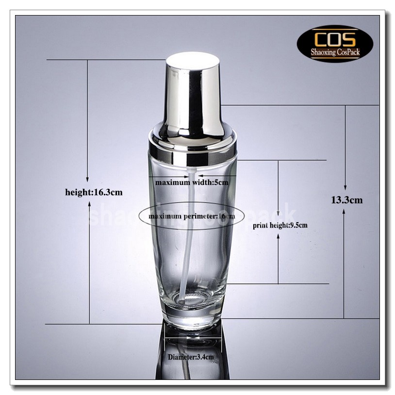 LGX40-50ml lotion pump glass bottle (4)