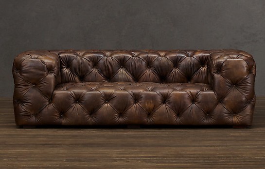 oil rubbed leather sofa