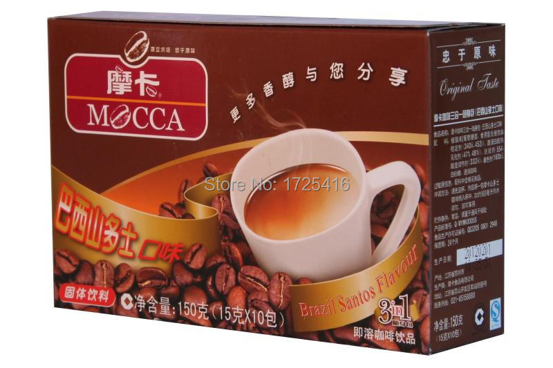 Mocha flavors triple MOCCA Santos 10 packets box free shipping