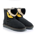 2016 Winter Women Fashion Shoes 100 Leather Explosion Models Warm Thick Cotton Little Monster Snow Boots