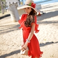 dabuwawa 2016 new summer dress big sizes fashion vintage slash neck sexy short chiffon dresses women
