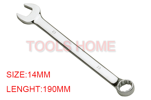 Free shipping!14mm Carbon Steel  mirror polish Chrome plate Combination Wrench  Closed+Open End Ferramentas Hand Tools