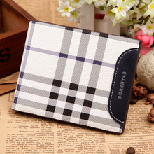 Hot sale Famous brand genuine leather men short Wallet classic fashion male patchwork purse with coin