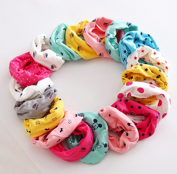 2015 autumn new cotton children scarf kids cartoon scarves girl boy collar children headband free shipping