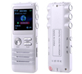 8GB Digital Voice Recorder with Double Microphone HD Recording Premium Metal Case Mic and Dictaphone USB
