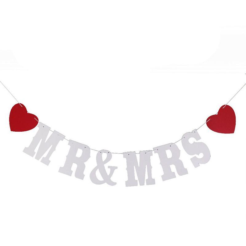 Mr /& Mrs Hearts Navy Blue Wedding Anniversary Bunting Garland Flag Banner