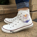 Wen 2017 New Canvas Shoes Design Bald Eagle Head Men Women s White Casual Shoes for