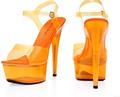 Shoes Woman Sexy Nightclub Ultra high Heeled Shoes 15cm High Fine With Fluorescent Waterproof Sandals Stage